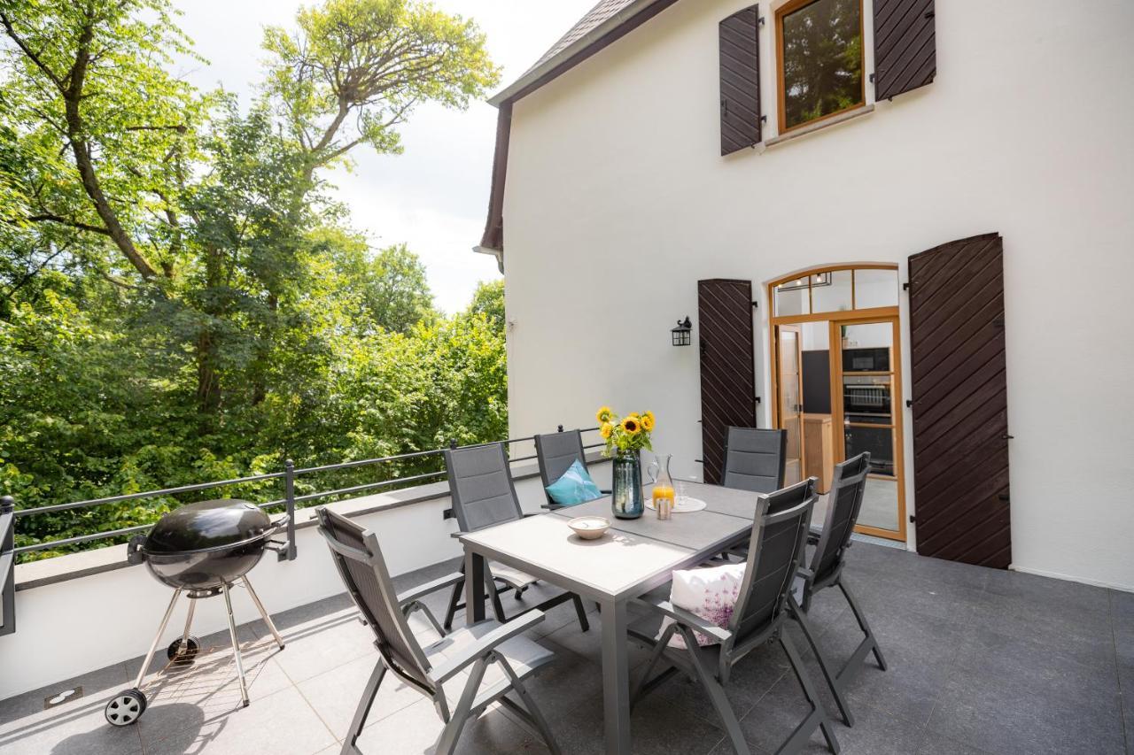 Landhaus Karbach Komplett Oder Einzelne Wohneinheiten Villa Inkl Sauna Bzw Waldhaeuschen Hirten Exteriér fotografie