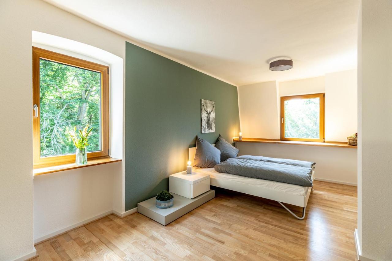 Landhaus Karbach Komplett Oder Einzelne Wohneinheiten Villa Inkl Sauna Bzw Waldhaeuschen Hirten Exteriér fotografie